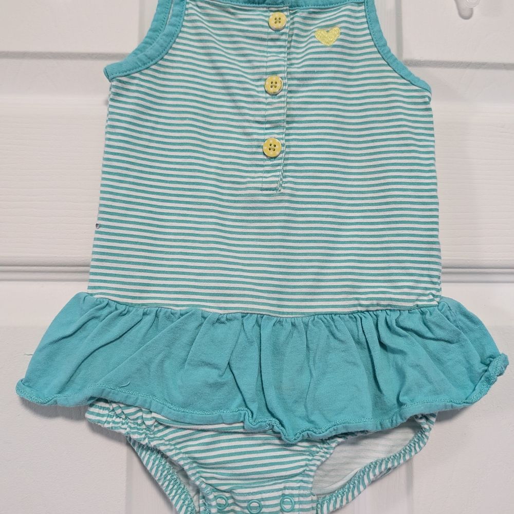 Carter's Teal Striped One Piece